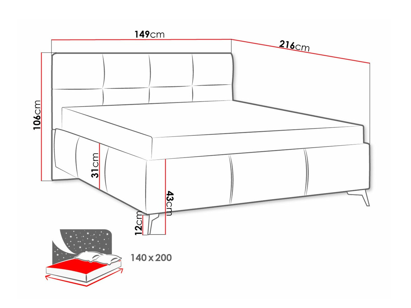 Krevet ComfiDream 172 (Fresh 01)
