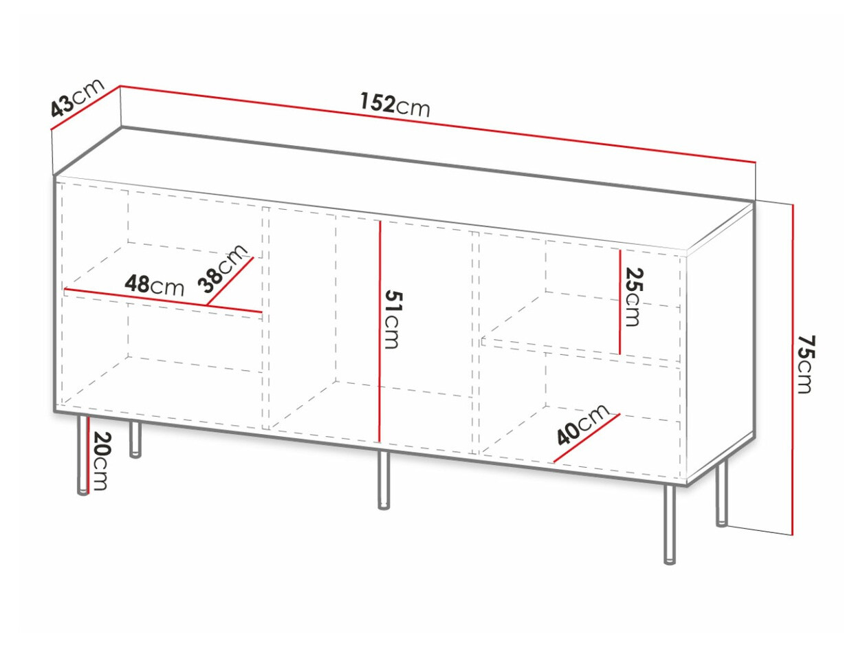 Ormarić Lorelbo 100 (Crno + Zlatan)