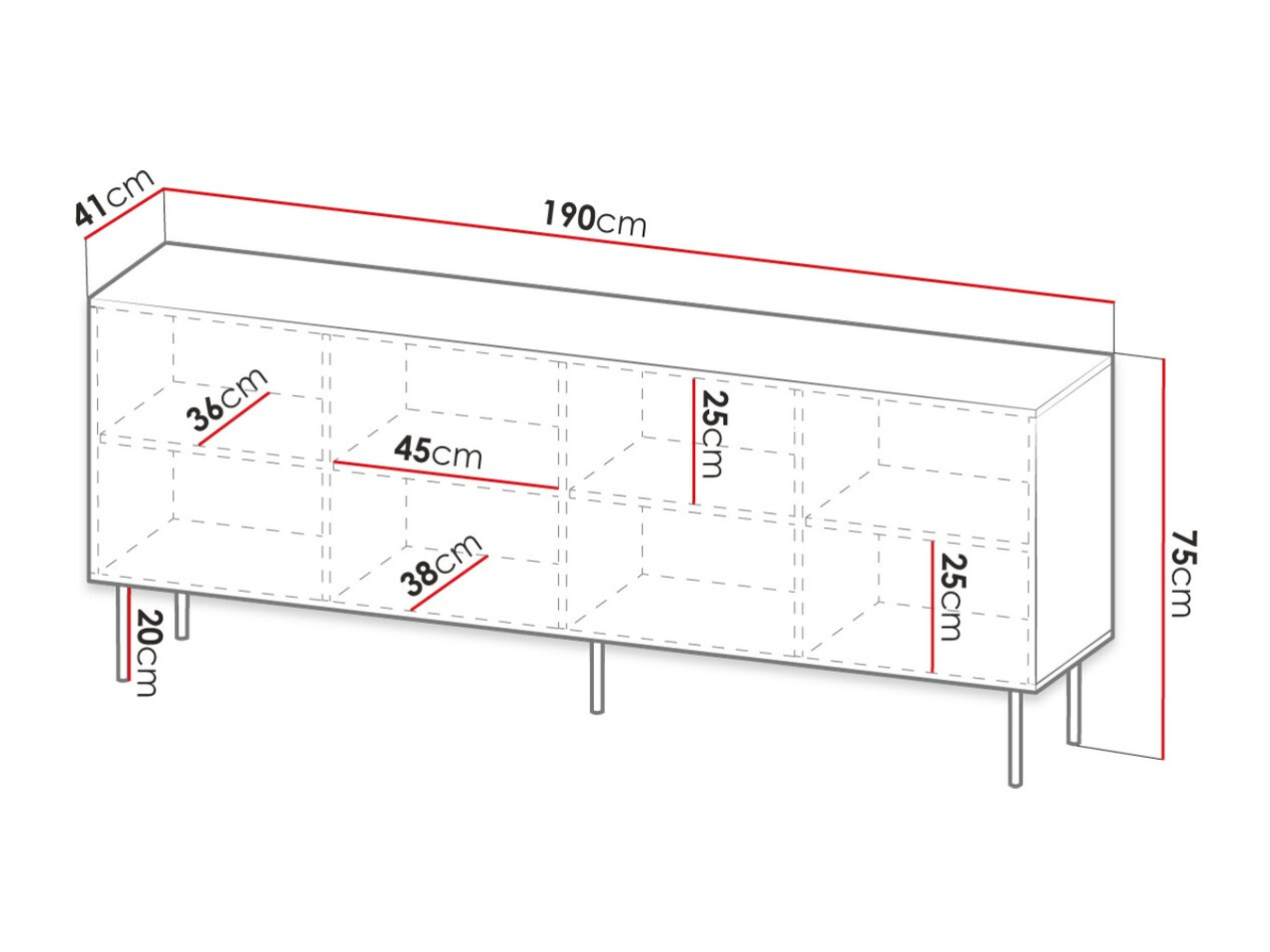 Ormarić Lorelbo 101 (Crno + Zlatan)