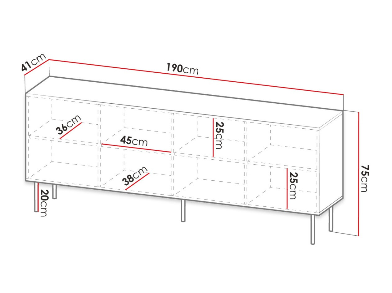 Ormarić Lorelbo 101 (Вотан храст + Crno)