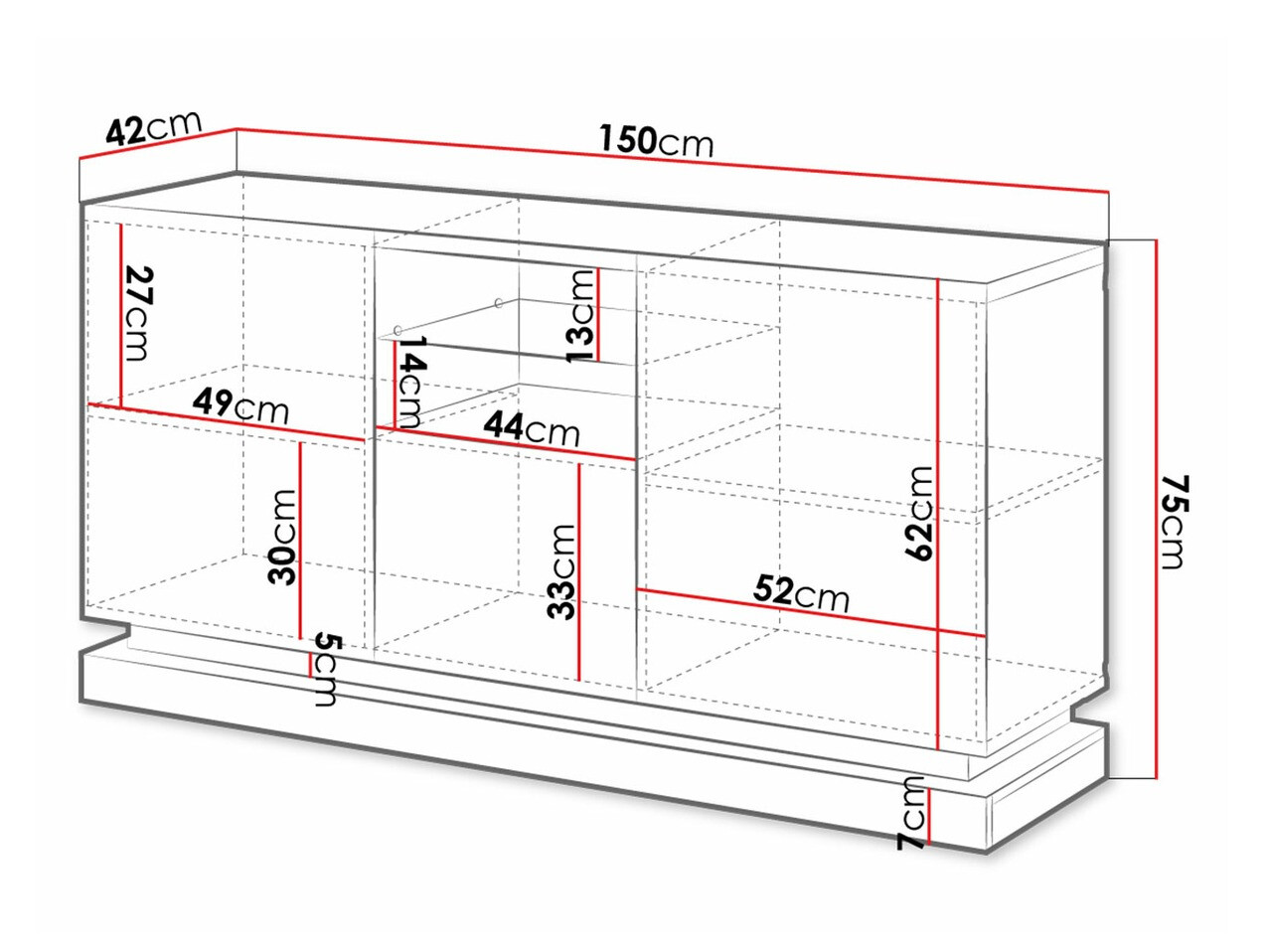 Ormarić Charlotte 186 (Belo + Sjajno belo)