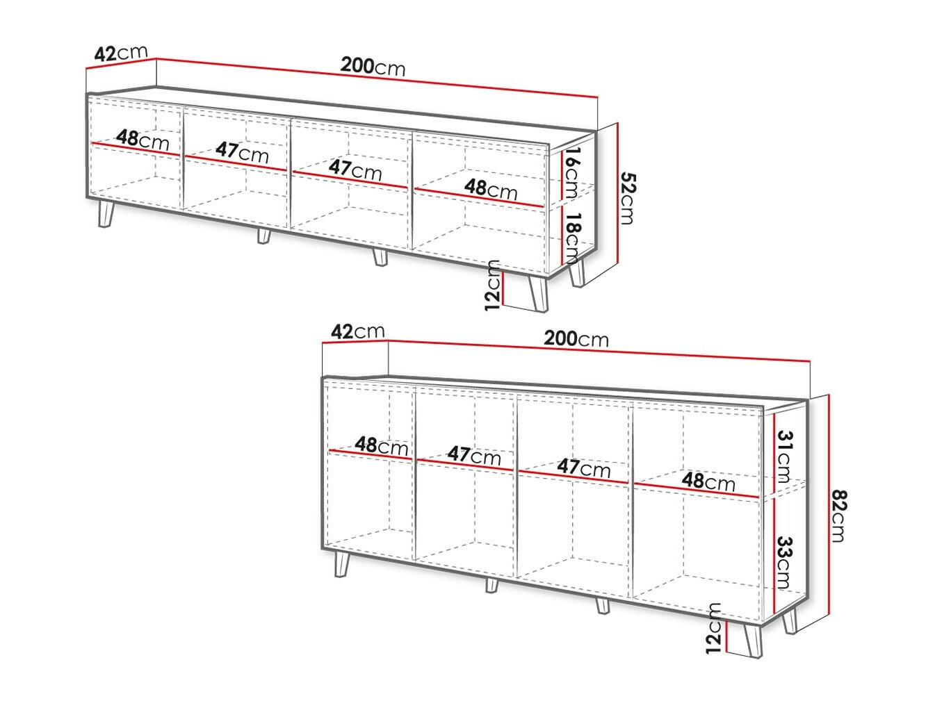 Set za dnevnu sobu Charlotte 188 (Crno)