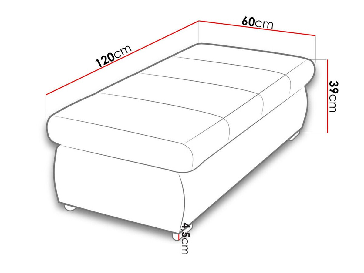 Tapacirana klupa Comfivo 143 (Uttario Velvet 2955)