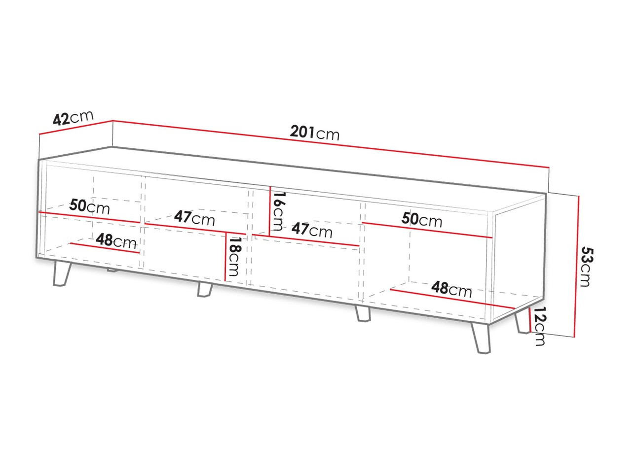 TV komoda Remeta 103 (Antracit)