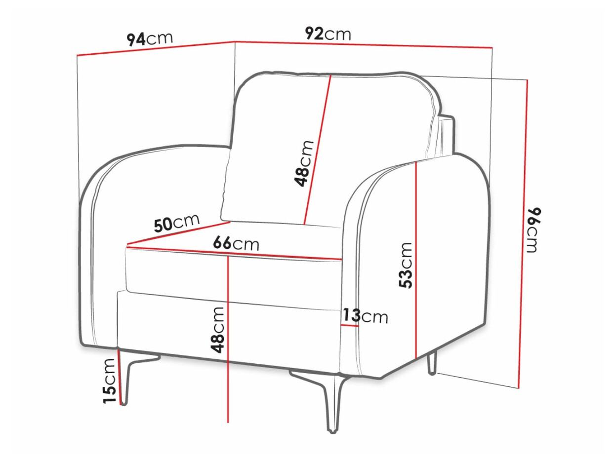 Fotelja Torlua 100 (Manila 16)