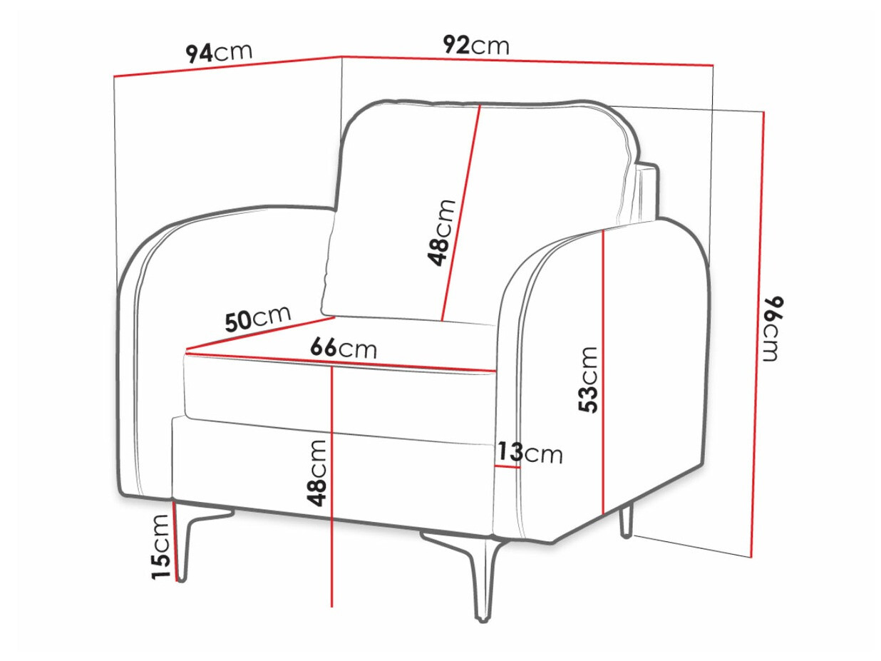 Fotelja Torlua 100 (Manila 25)