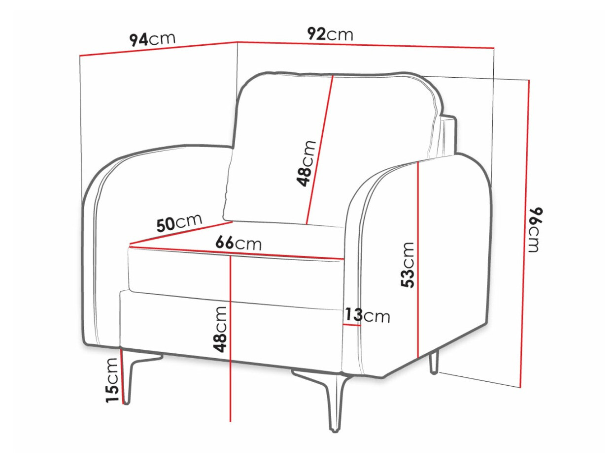 Fotelja Torlua 100 (Manila 33)