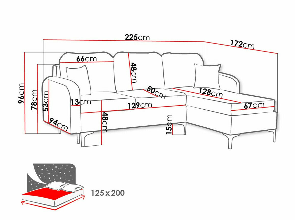 Ugaona sofa Torlua 103 (Manila 02)