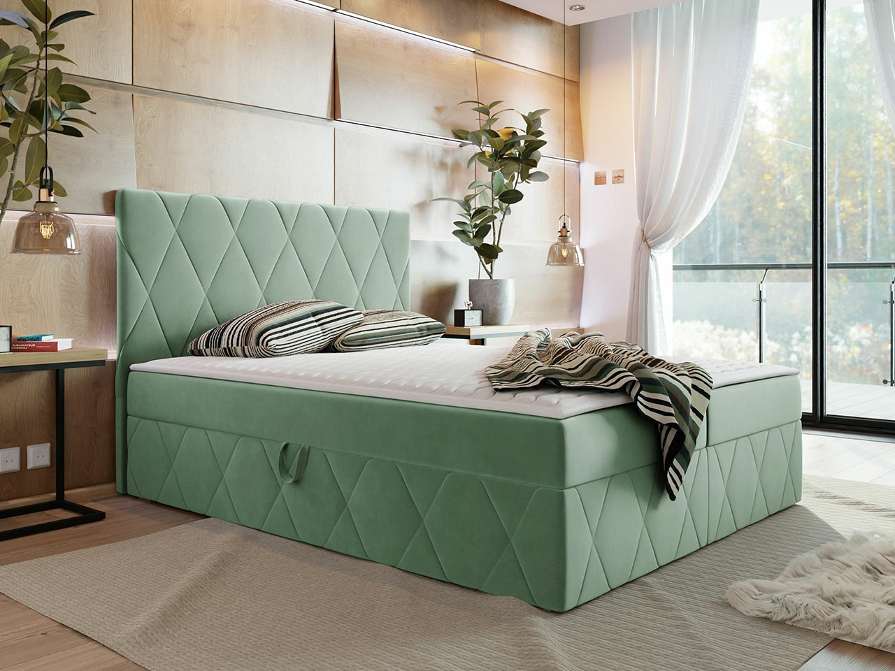 Boxspring krevet Comfivo Avis (Magic Velvet 2227)