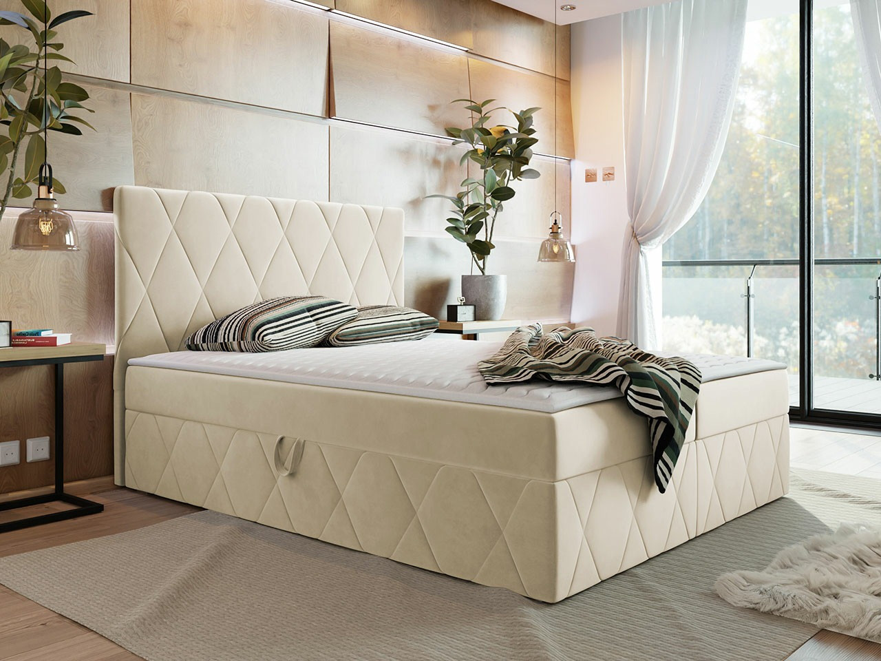 Boxspring krevet Comfivo Avis (Magic Velvet 2250)