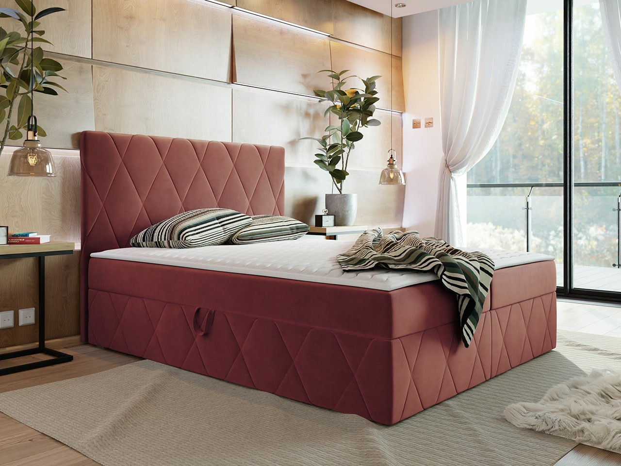 Boxspring krevet Comfivo Avis (Magic Velvet 2258)