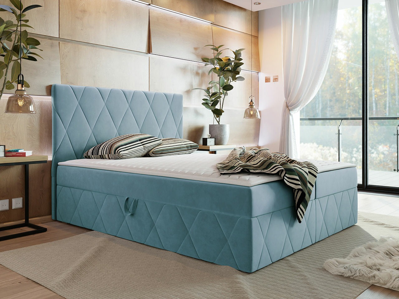 Boxspring krevet Comfivo Avis (Magic Velvet 2260)