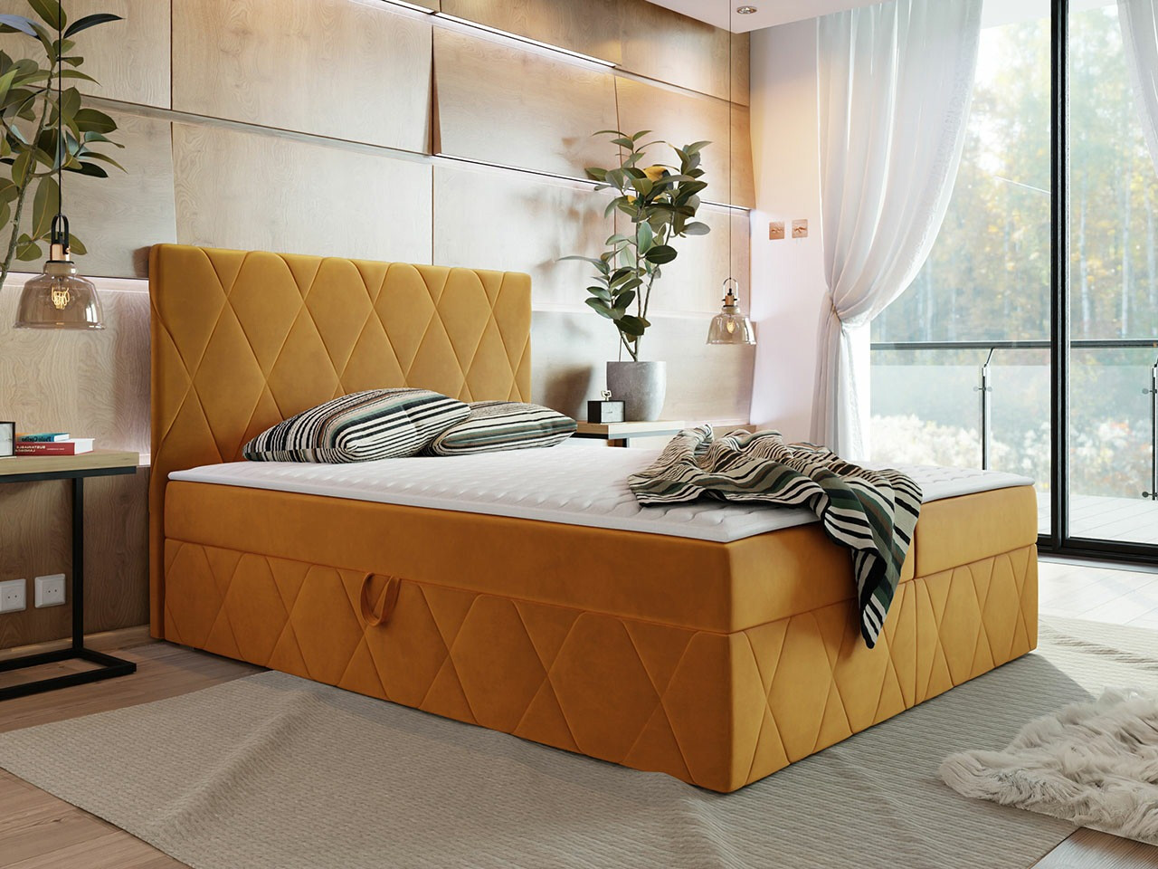 Boxspring krevet Comfivo Avis (Magic Velvet 2288)