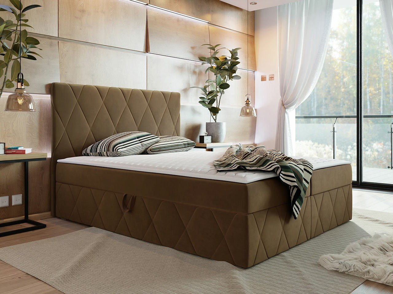 Boxspring krevet Comfivo Avis (Magic Velvet 2299)