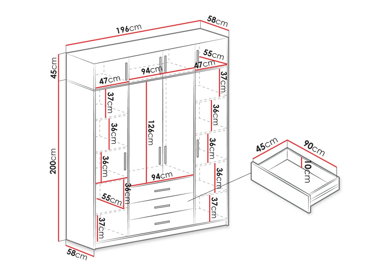 Ormar Dortivu 147 (Graphite)