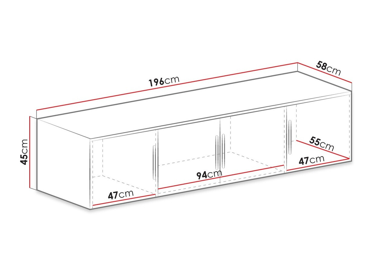 Ormar Dortivu 147 (Sonoma hrast)