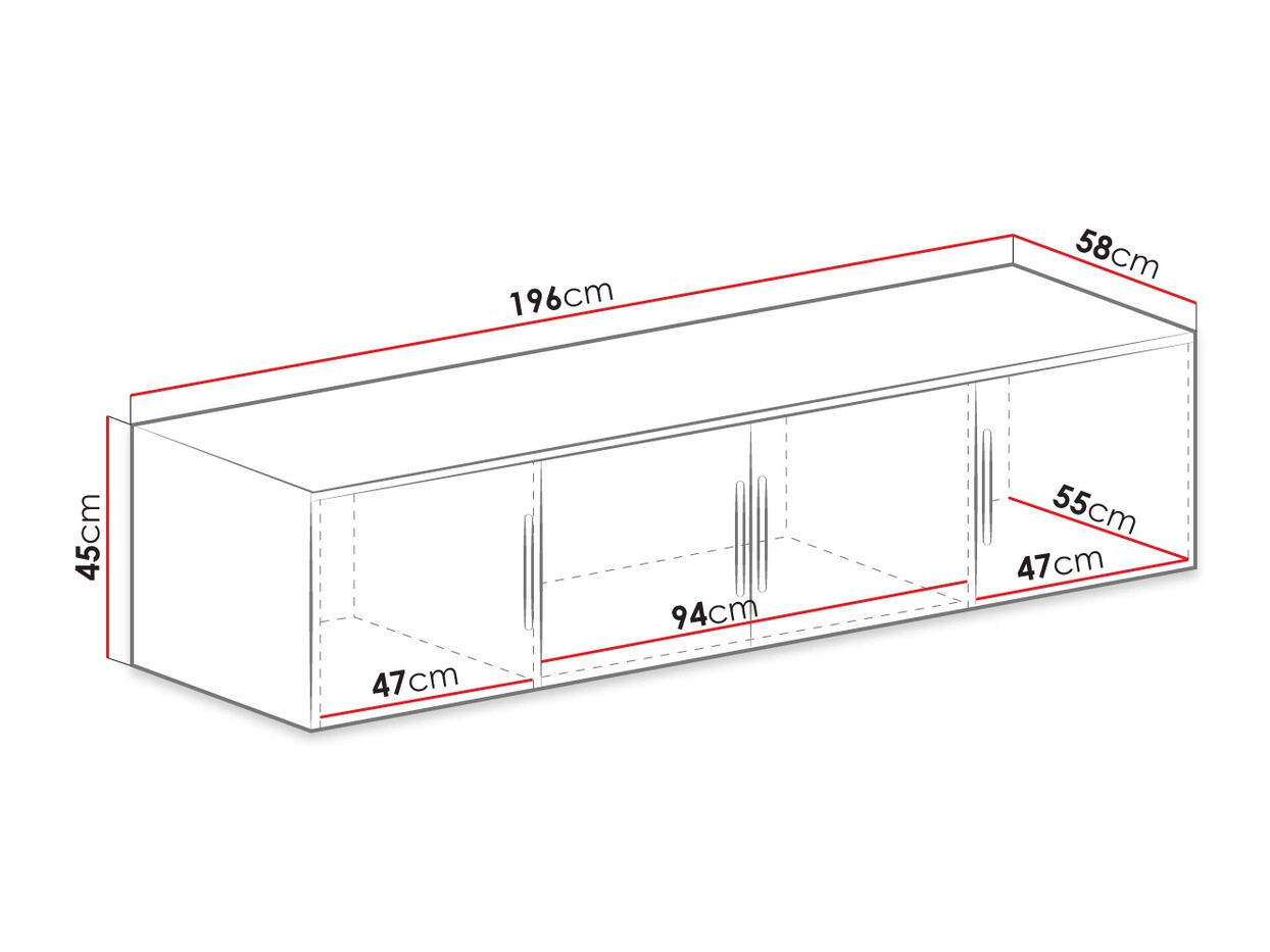 Ormarić Dortivu 146 (Belo)