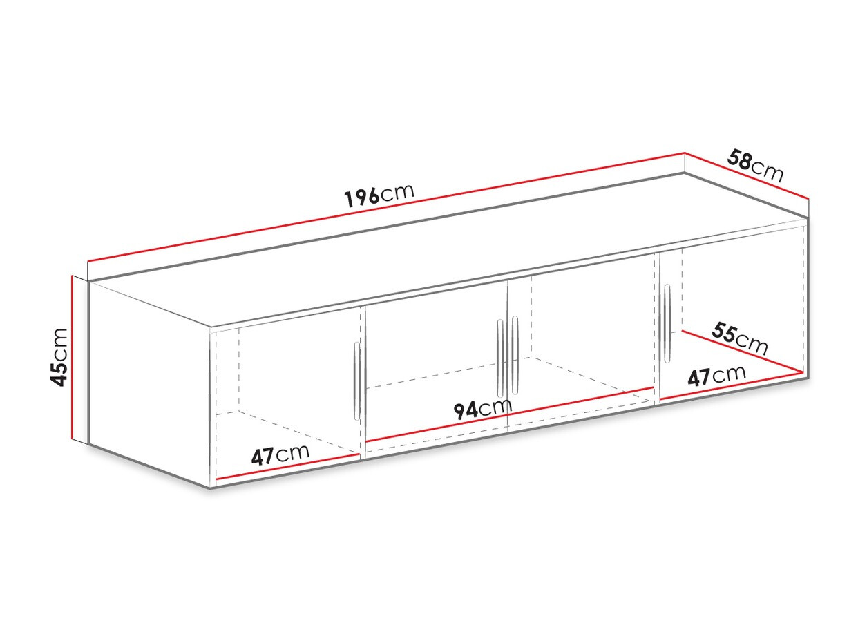 Ormarić Dortivu 146 (Sonoma hrast)