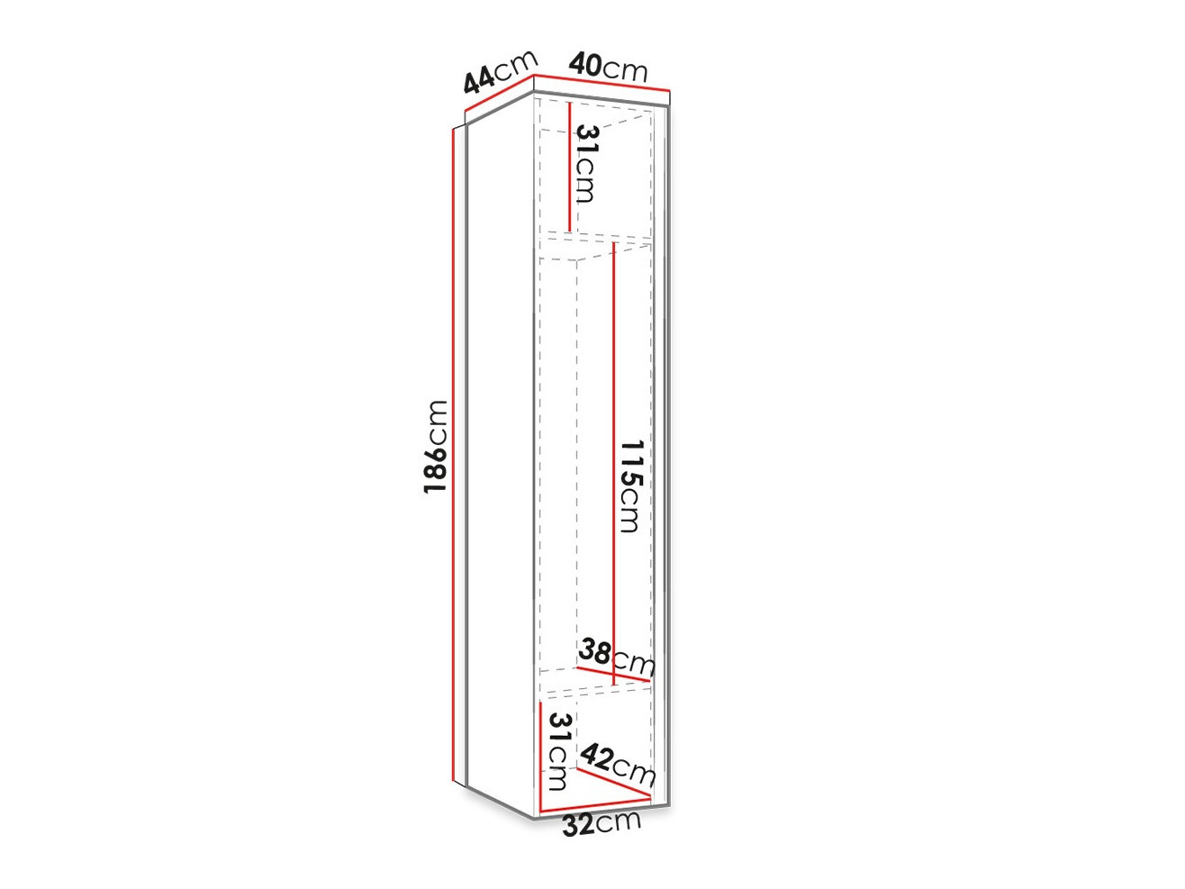 Ormar Hartford 393 (Crno)