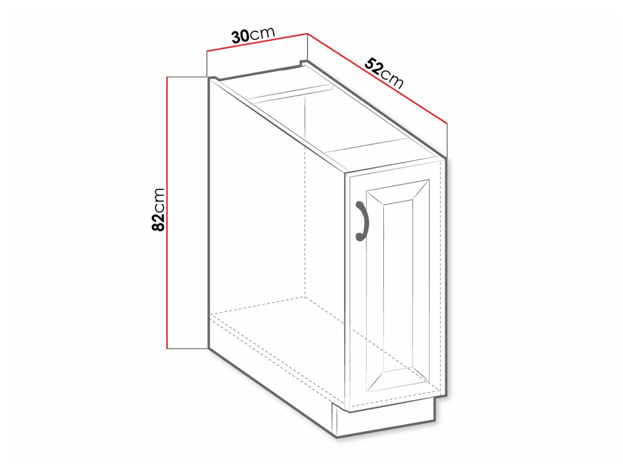 Modularni ormar sa korpom na izvlačenje Retro Grey 102