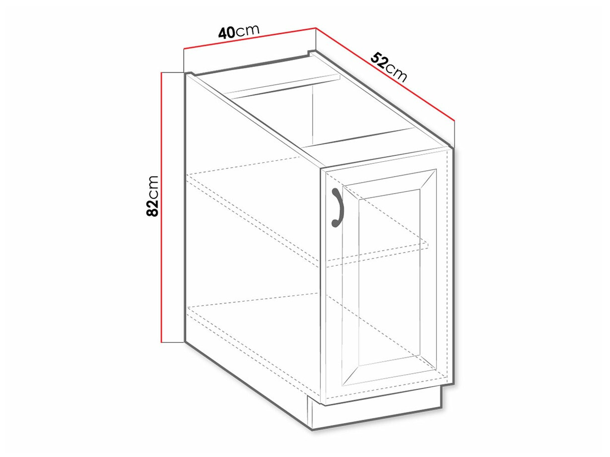Modularni ormar sa vratima Retro Grey 103
