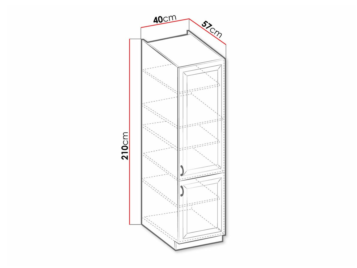 Modularni ormar sa vratima Retro Grey 104