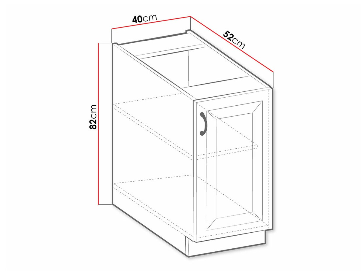 Modularni ormar sa vratima Retro White 103