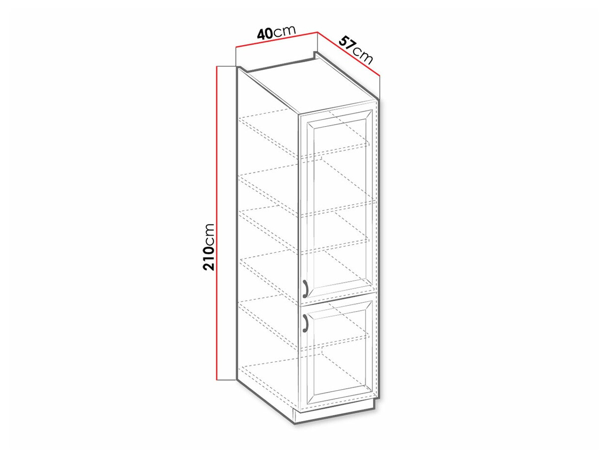 Modularni ormar sa vratima Retro White 104