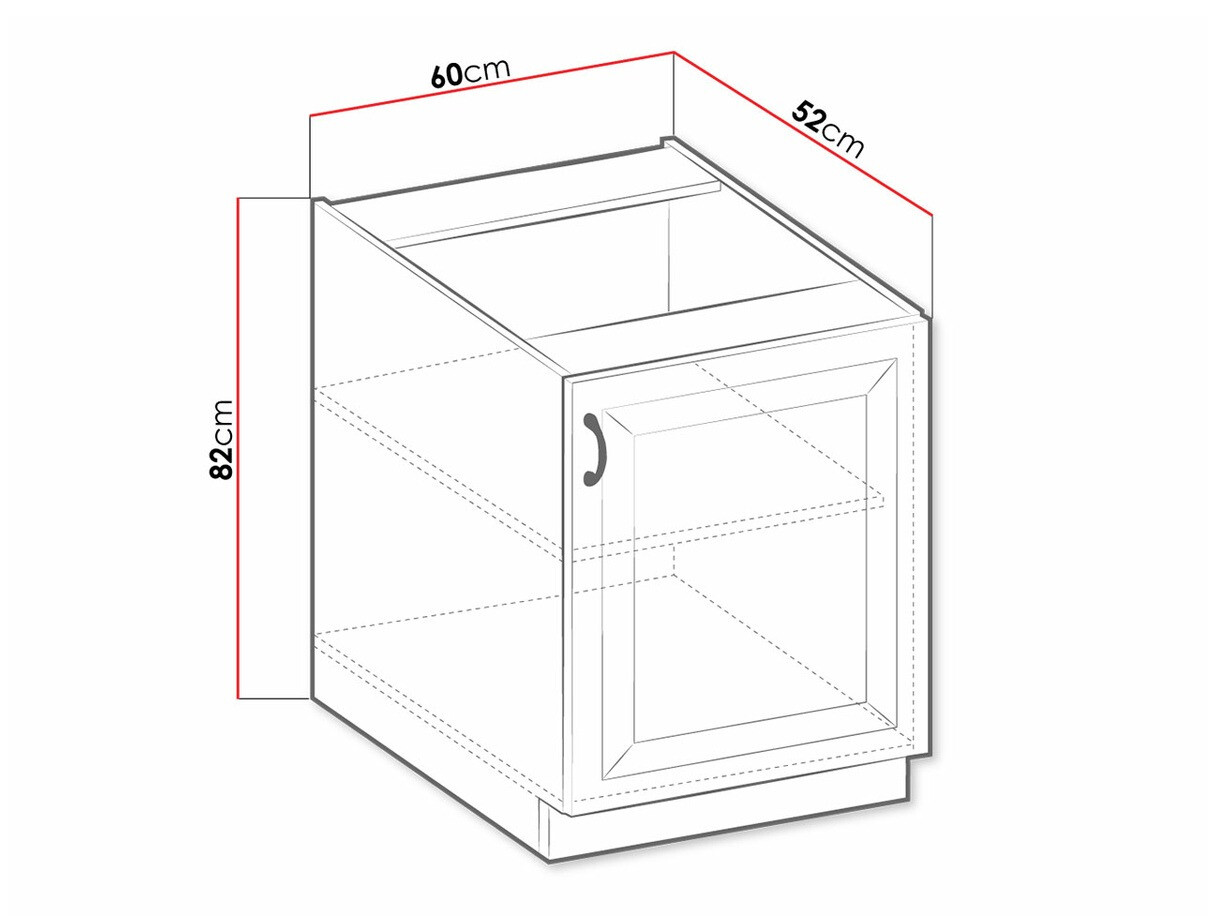Modularni ormar sa vratima Retro Grey 107
