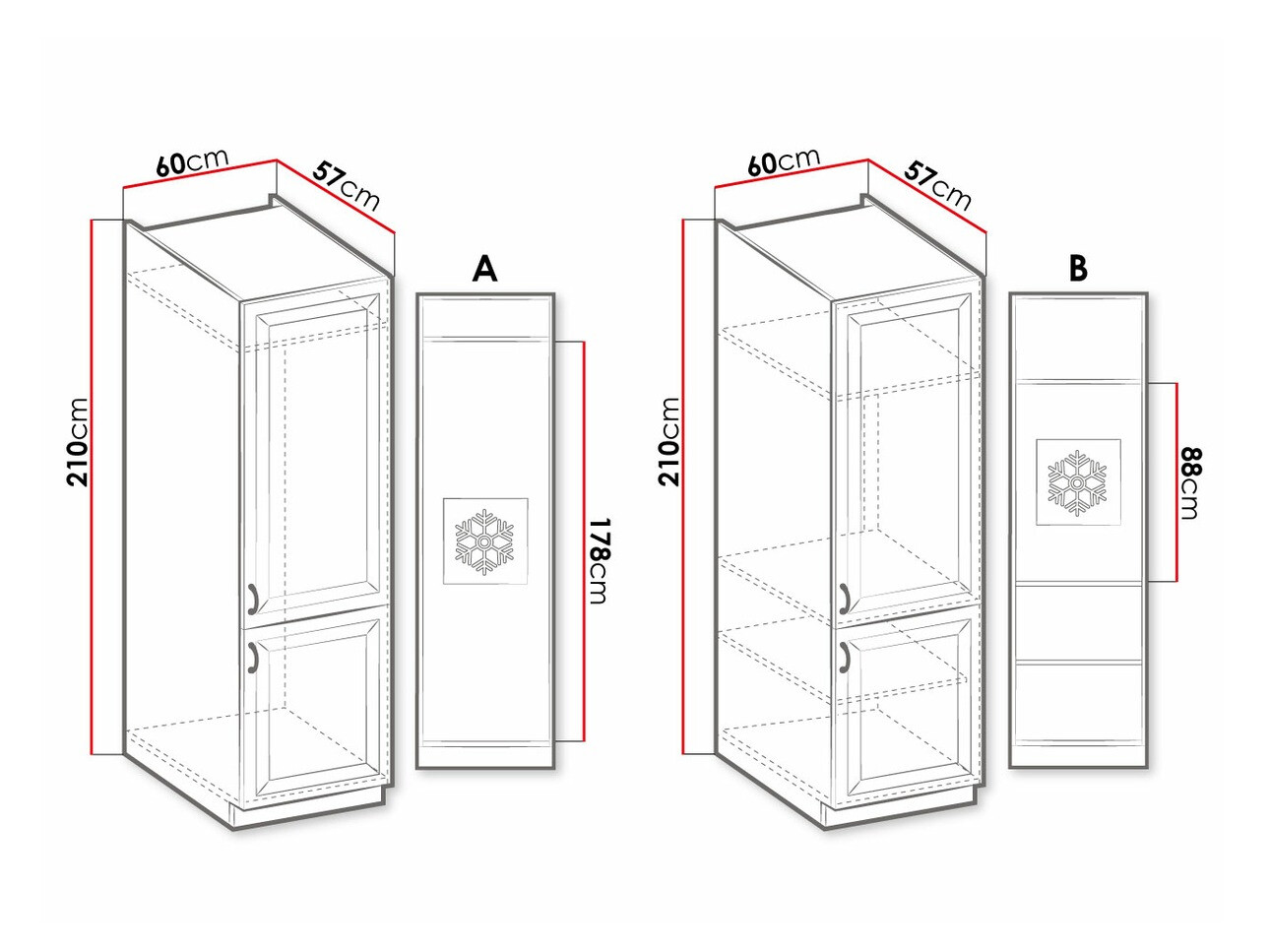 Modularni ormar sa vratima Retro Grey 118