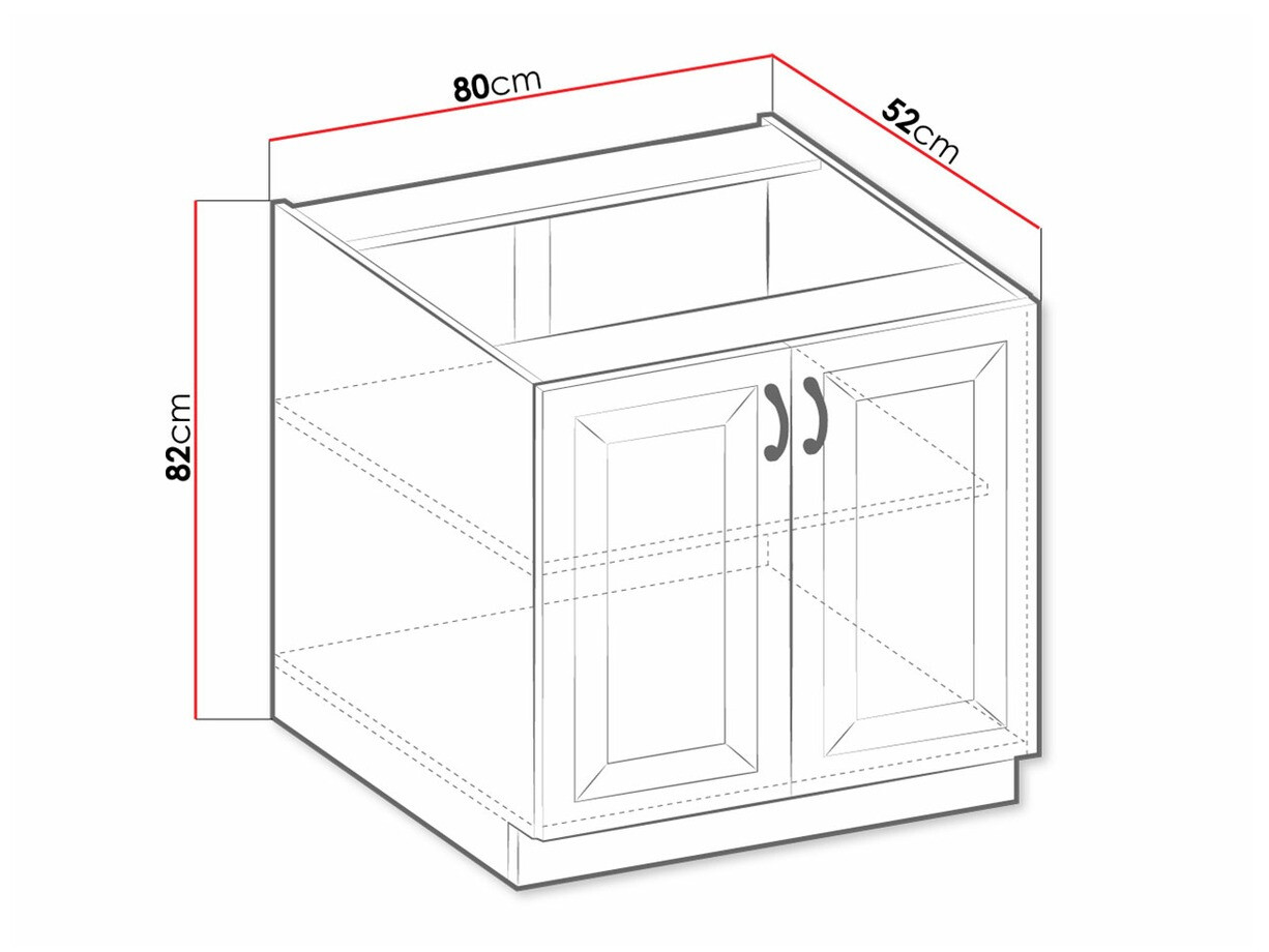 Modularni ormar sa vratima Retro Grey 119