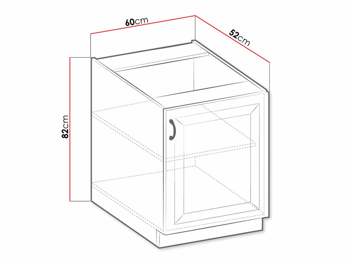 Modularni ormar sa vratima Retro White 107