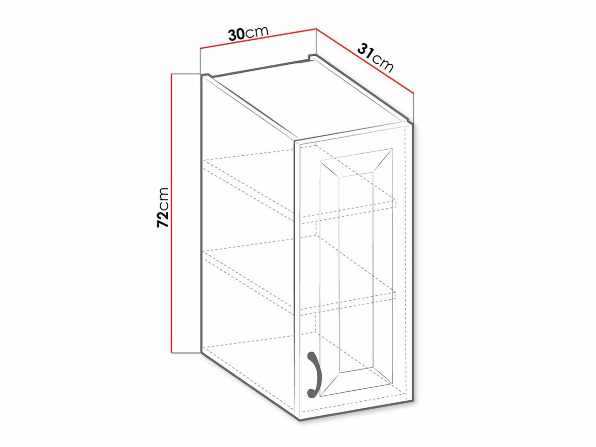 Modularni zidni ormarić Retro White 123