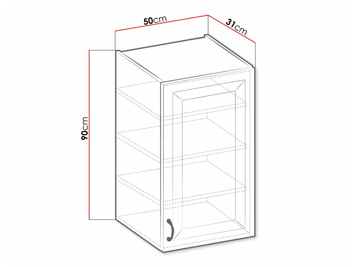 Modularni zidni ormar Retro Grey 133