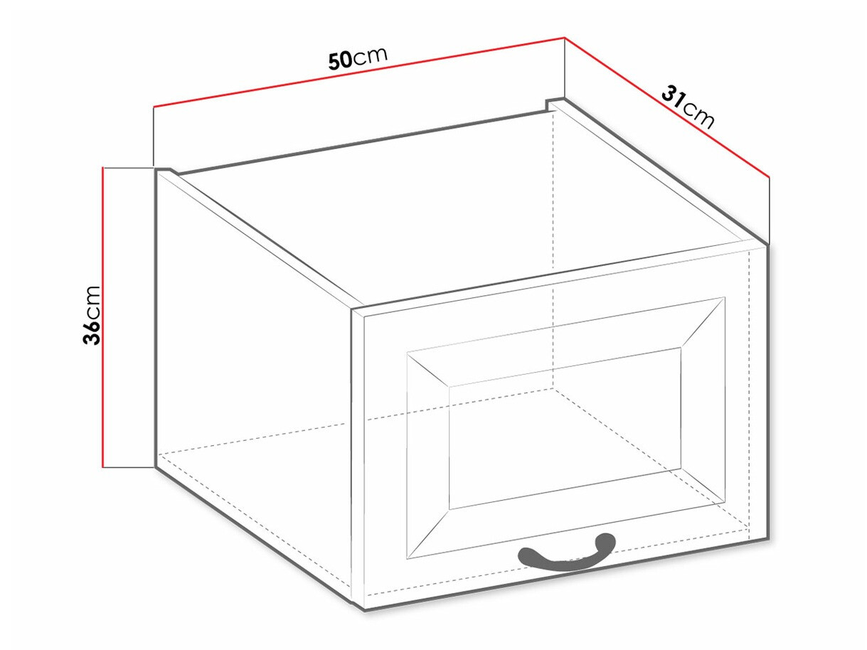 Modularni zidni ormar Retro Grey 134
