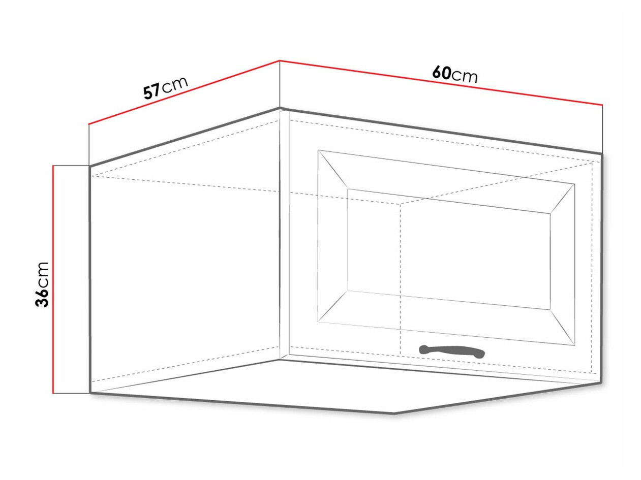Modularni zidni ormar Retro Grey 138