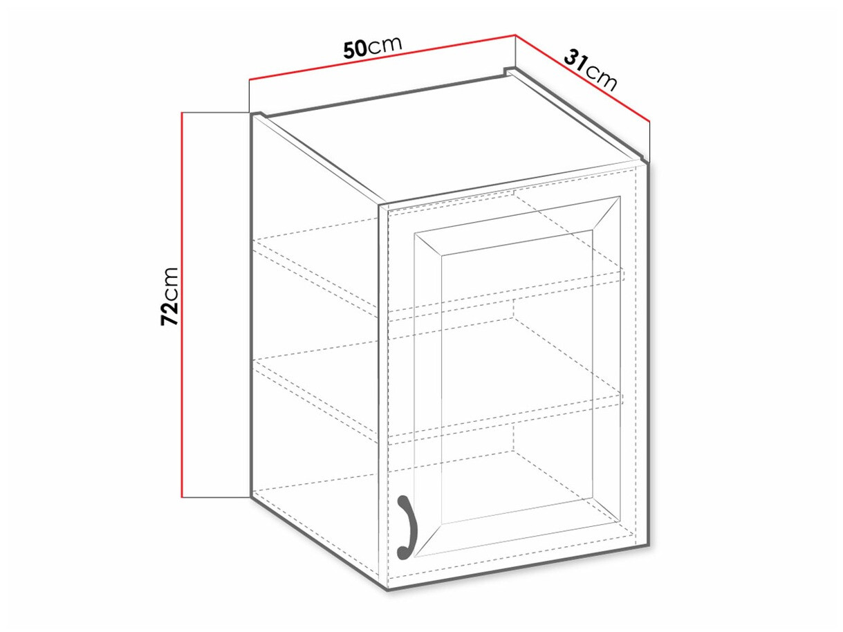 Modularni zidni ormar Retro White 132
