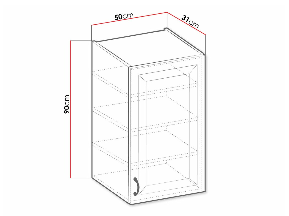 Modularni zidni ormar Retro White 133