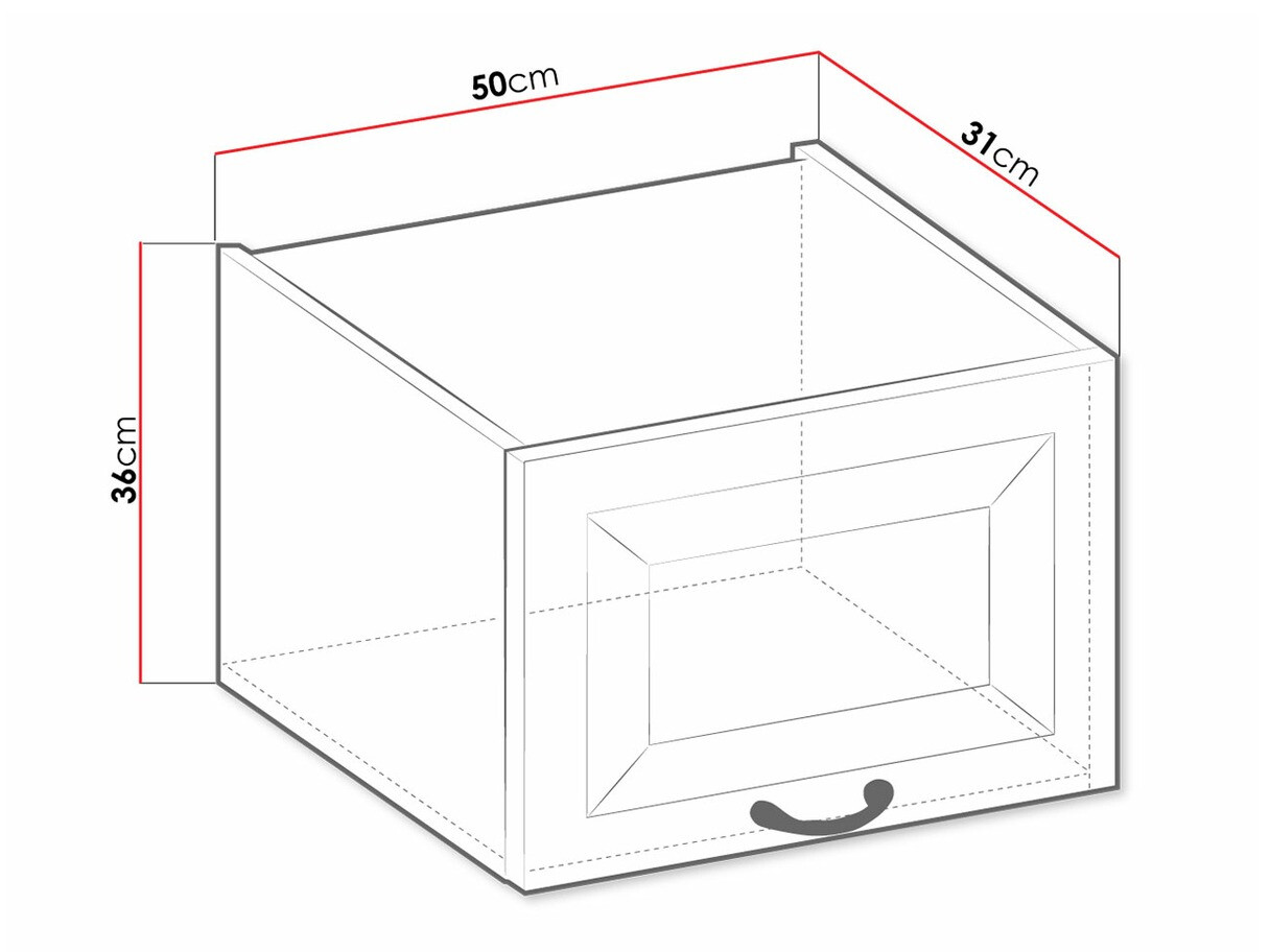 Modularni zidni ormar Retro White 134