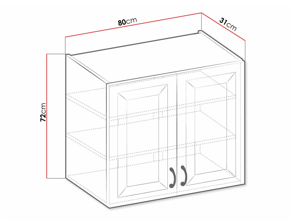 Modularni zidni ormar Retro White 139
