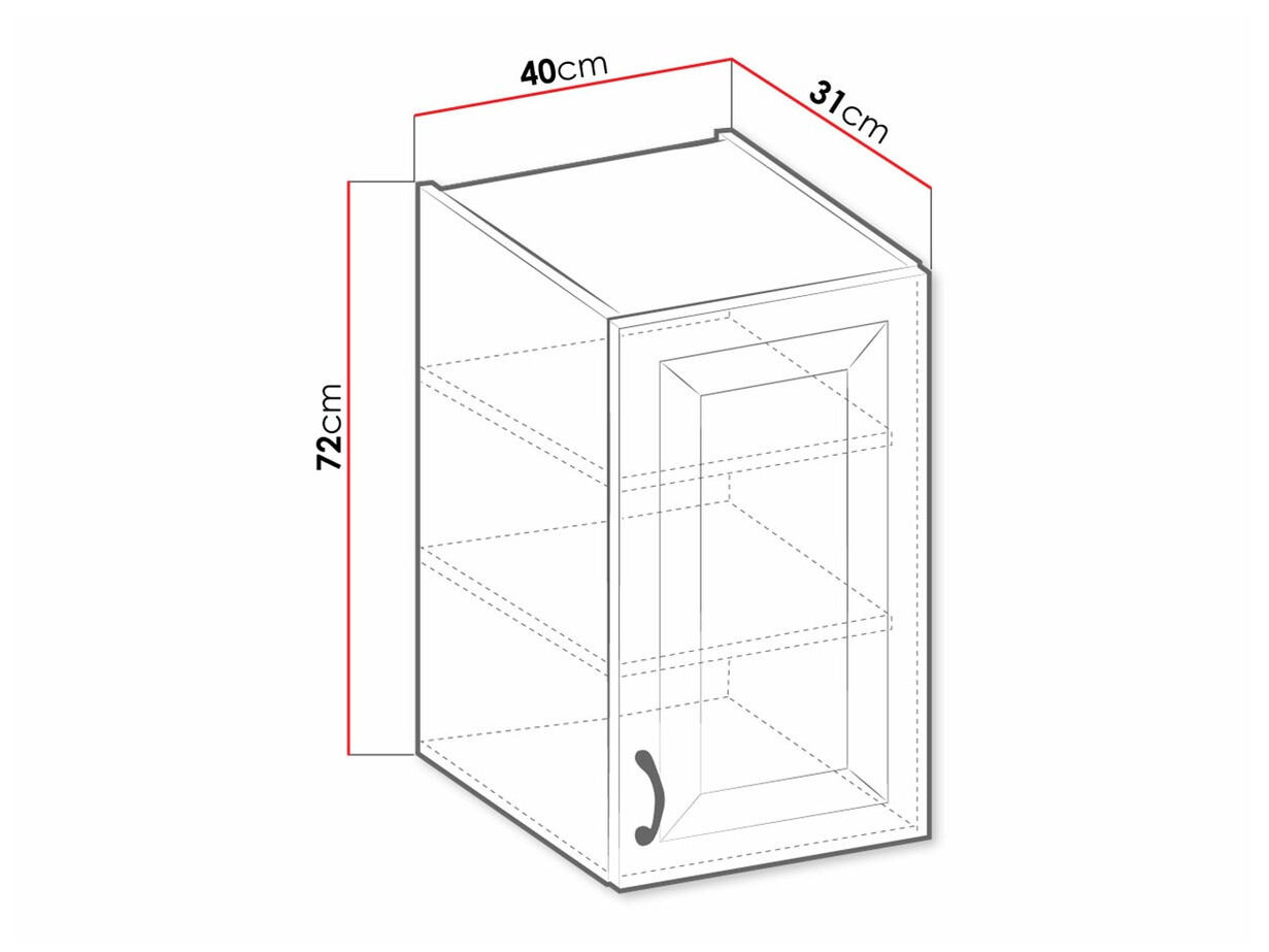 Modularni zidni ormarić Retro White 126