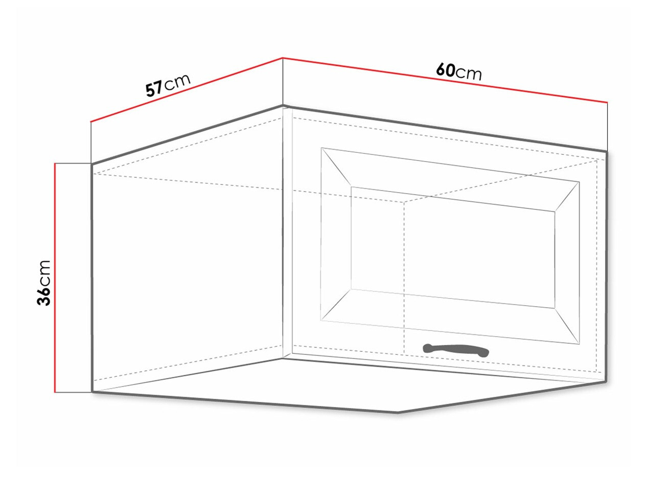 Modularni zidni ormarić Retro White 138