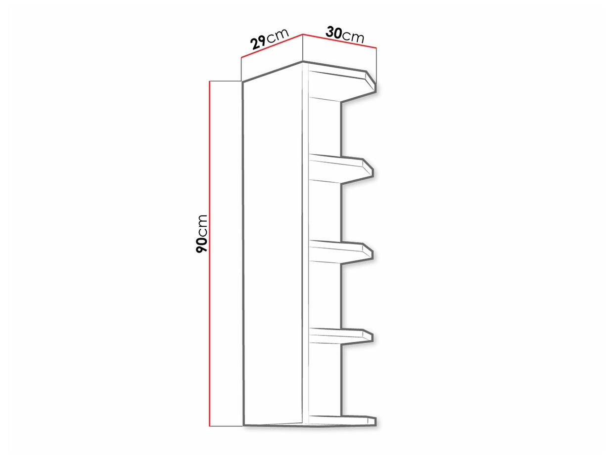 Zidna polica Retro Grey 125