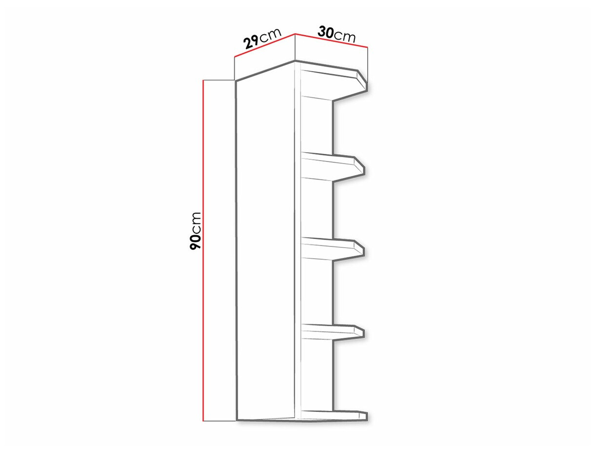 Zidna polica Retro White 125