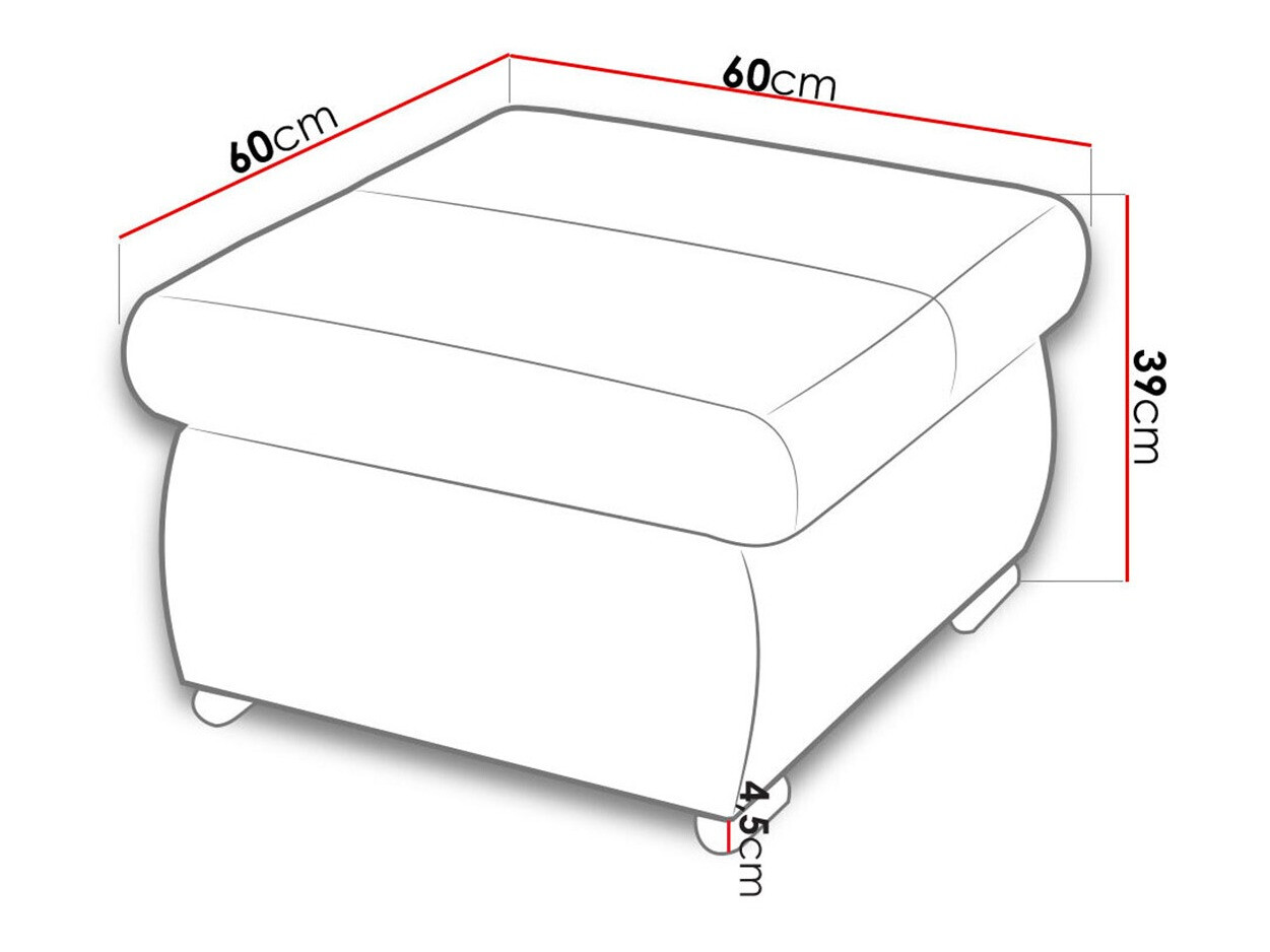 Tabure Comfivo 122 (Uttario Velvet 2956 + Uttario Velvet 2955)