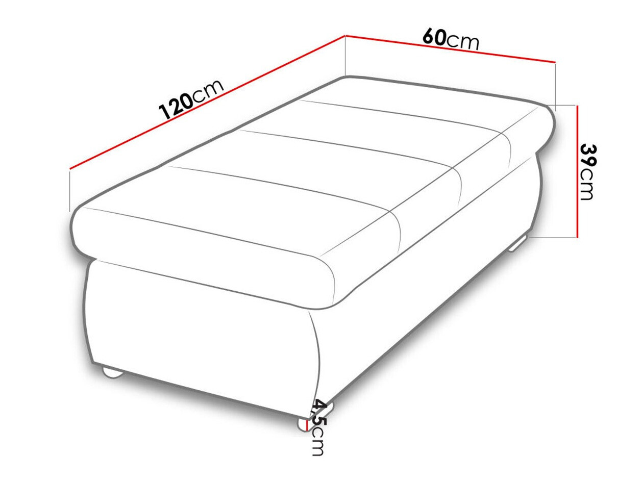 Tapacirana klupa Comfivo 123 (Kronos 05)