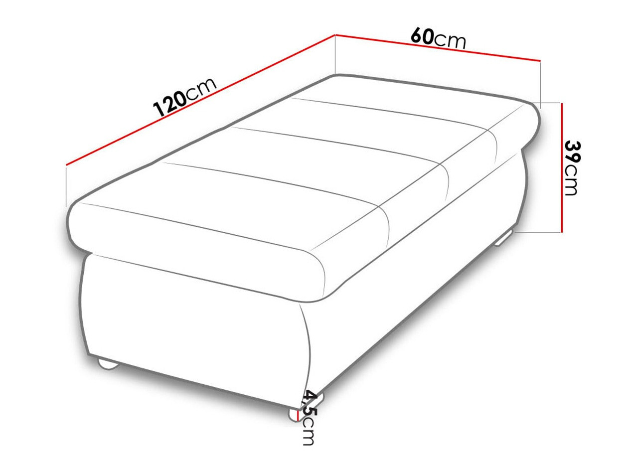 Tapacirana klupa Comfivo 123 (Magic Velvet 2216)