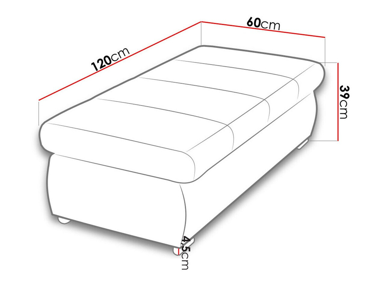 Tapacirana klupa Comfivo 123 (Miu 2034)