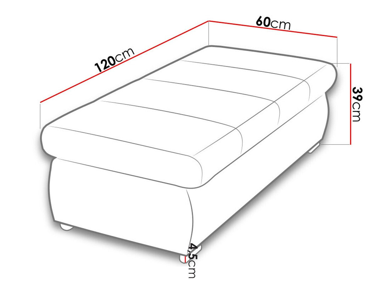 Tapacirana klupa Comfivo 123 (Otusso 04 + Sorriso 04)
