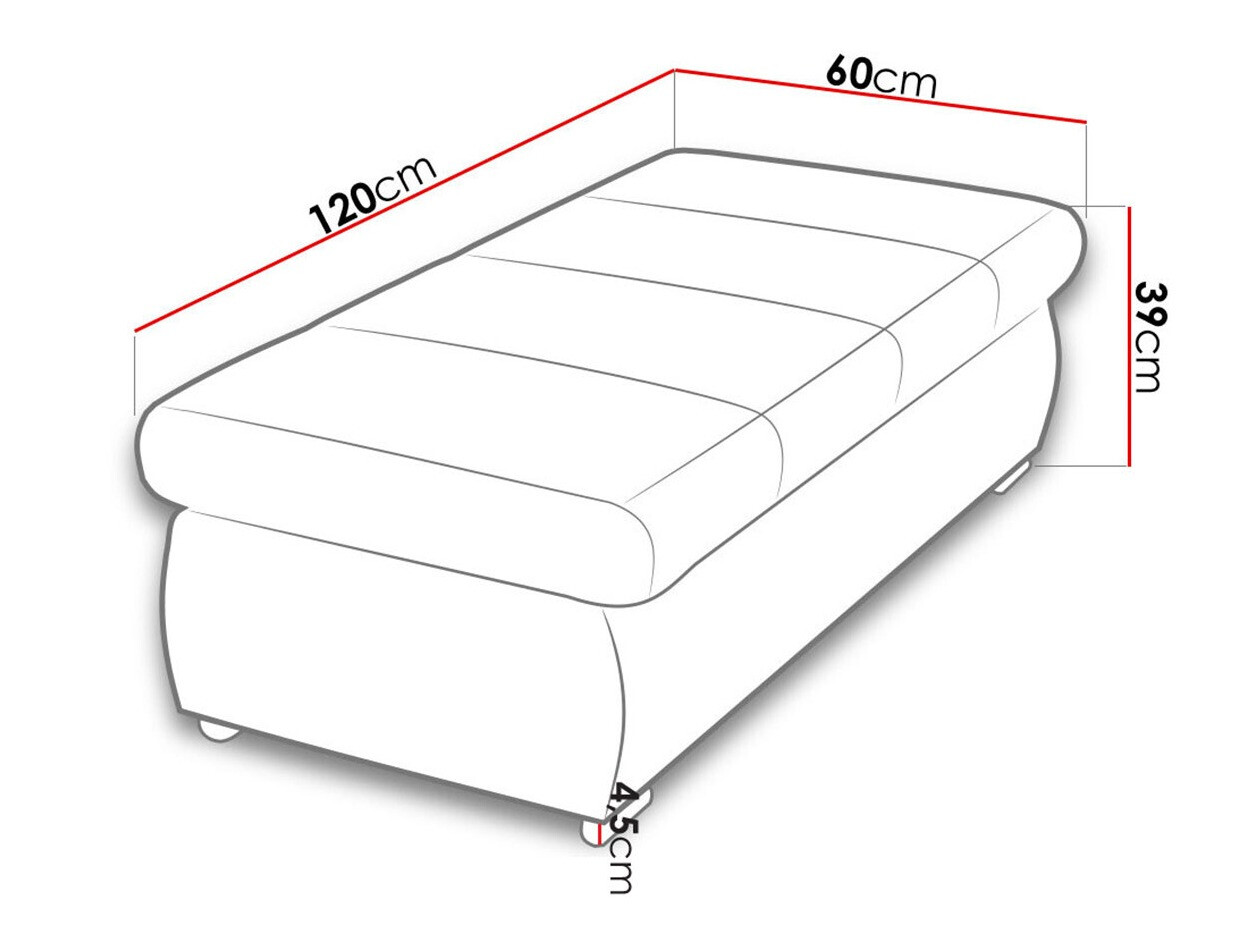 Tapacirana klupa Comfivo 123 (Uttario Velvet 2959)